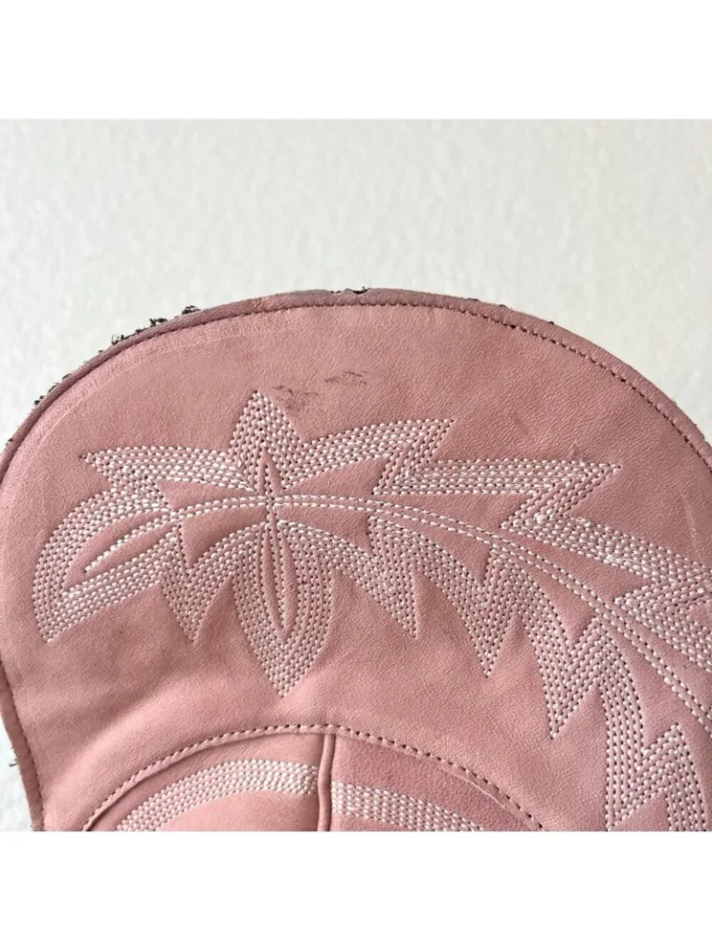 Lane LEXINGTON Over the Knee Cowboy Boots Pink Western Cowgirl Tall Snip Toe 7